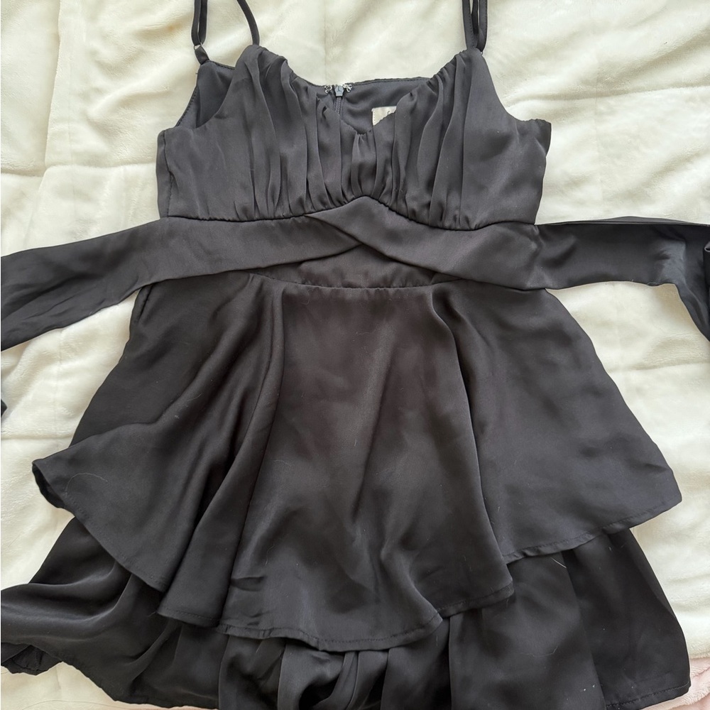 Francesca's Black tie romper